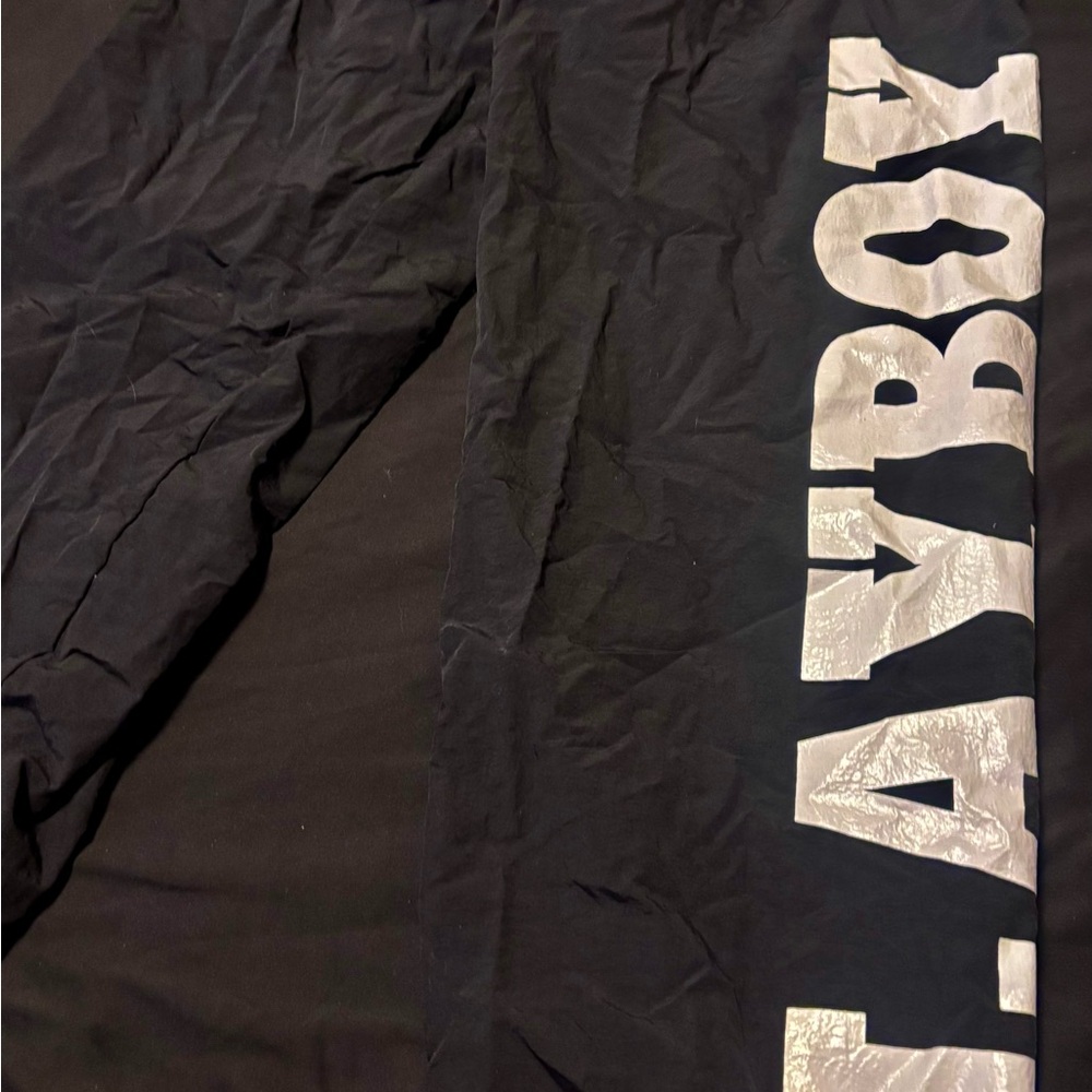 Missguided Playboy Pants with White Print